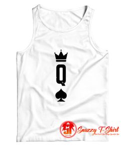 Queen Of Spades Card Matching Halloween Tank Top