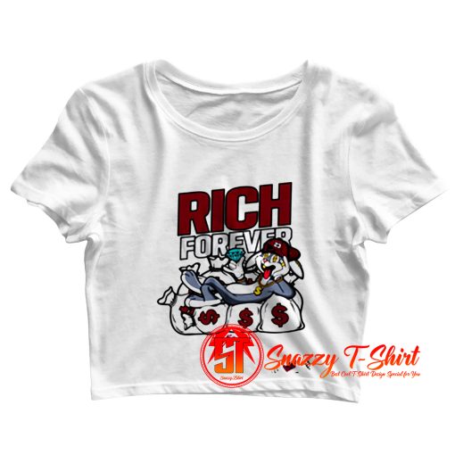 RICH FOREVER Unisex Crop Top Shirt