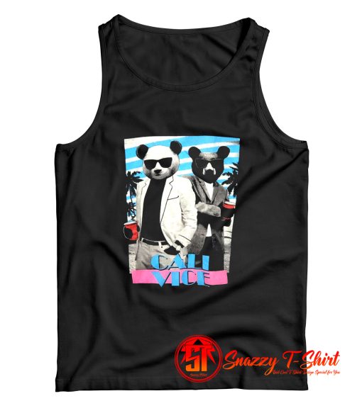 RIOT Society Cali VICE Men MED Party Bears Tank Top