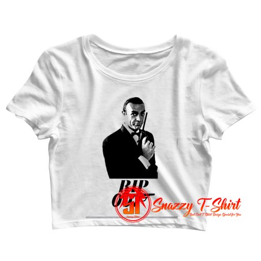 RIP Sean Connery 007 Thank You For The Memories Crop Top Shirt