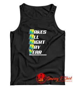 Randy Rakes Tampa Bay Rays All Night Day Year Tank Top