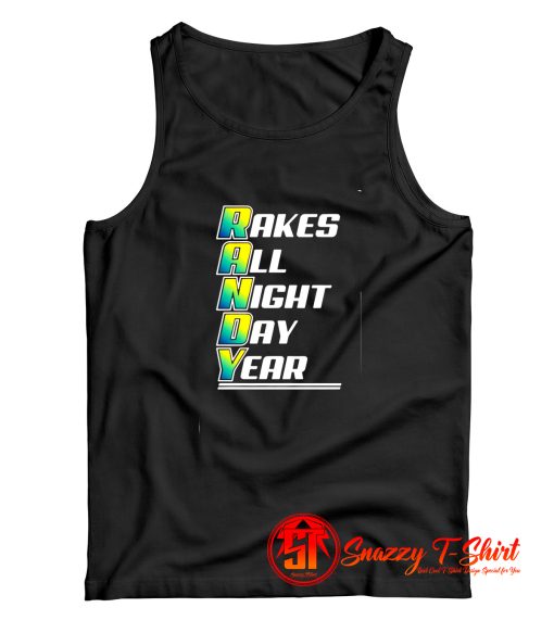 Randy Rakes Tampa Bay Rays All Night Day Year Tank Top