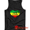 Rastafari One Love Vintage Jamaican Heart Tank Top