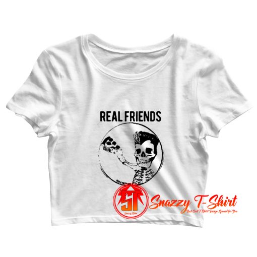 Real Friends Pizza Skeleton Crop Top Shirt