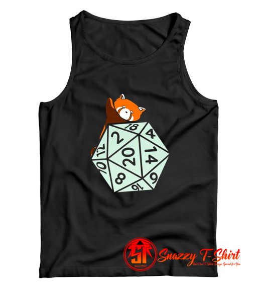 Red Panda Surprise Dice Tank Top