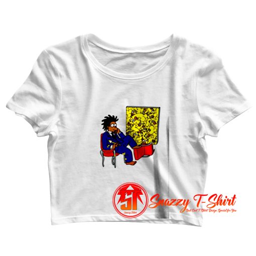 Relax Basquiat Simpson Crop Top Shirt