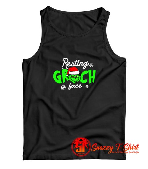 Resting Grinch Face cool Tank Top