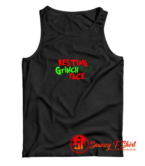 Resting Grinch Face meme Tank Top