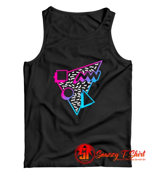 Retro 80s Neon Memphis Style Tank Top