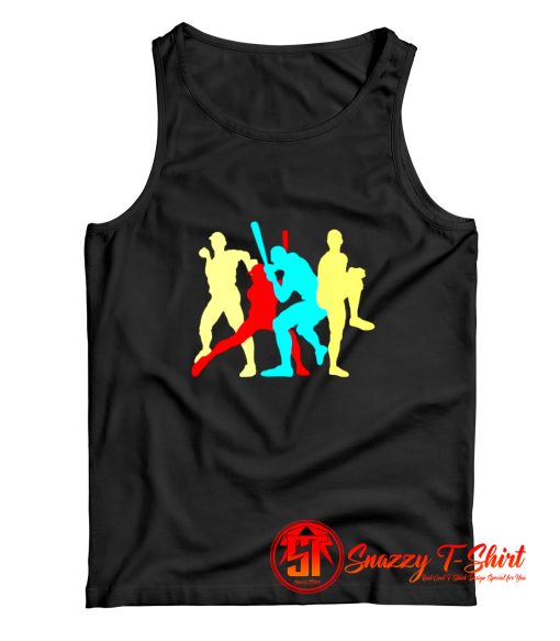 Retro Baseball Poses Tank Top