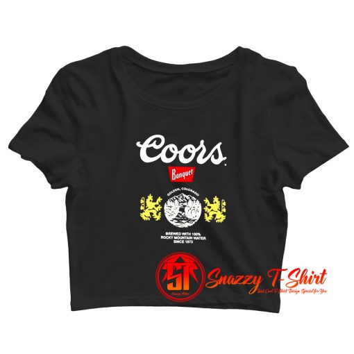 Retro Coors Beer Crop Top Shirt