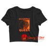 Retro Scorpio Queen Afro Woman Crop Top Shirt