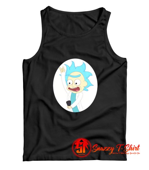 Rick And Morty Selfie Tiny Rick Girls Tank Top