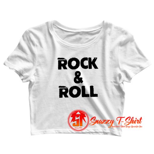 Rock Roll Crop Top Shirt