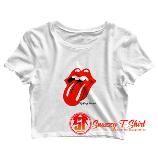 Rolling Stone Quote Crop Top Shirt