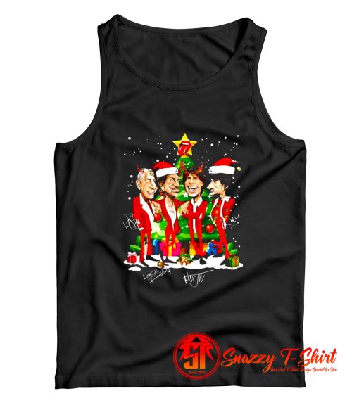 Rolling Stone Santa Christmas Tree Tank Top