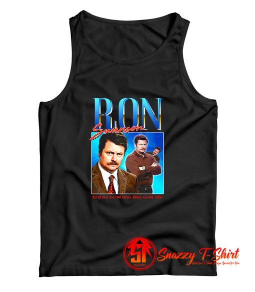 Ron Swanson Homage Tank Top