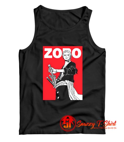 Roronoa Zoro Samurai Manga Tank Top