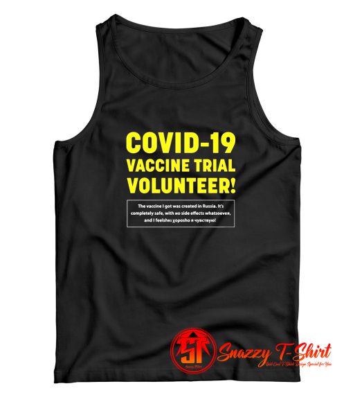 Russian Vaccine Trial Volunteer Tank Top