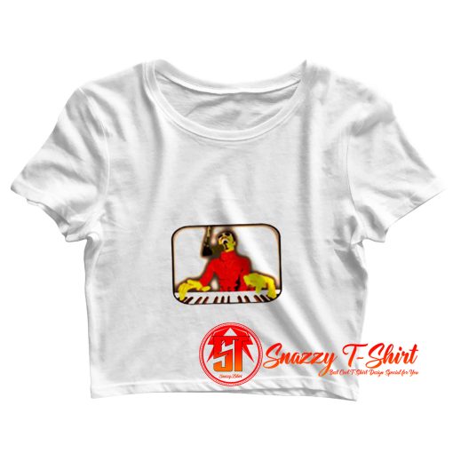 STEVIE WONDER Classic Vintage Crop Top Shirt