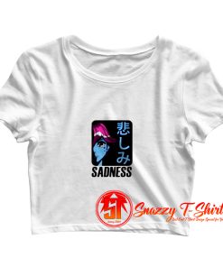 Sadness Anime Crop Top Shirt