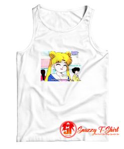 Sailor Moon Eating Makes Me So Happy Tank Top