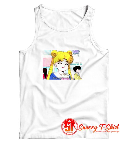 Sailor Moon Eating Makes Me So Happy Tank Top