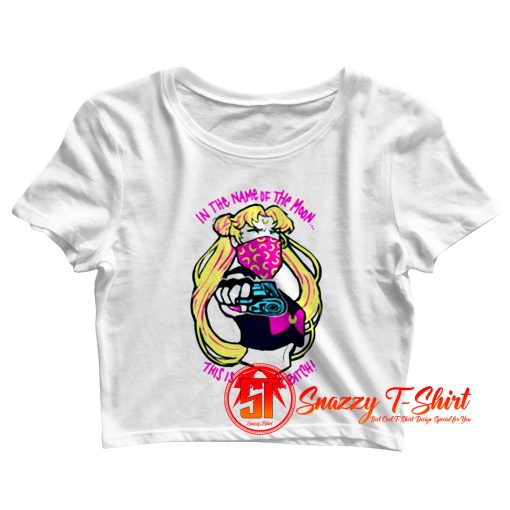 Sailor Moon Usagi Gangster Crop Top Shirt