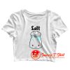 Salt Pepper Crop Top Shirt