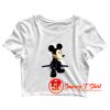 Samurai Mickey Mouse Cartoon Character Crop Top Shirt