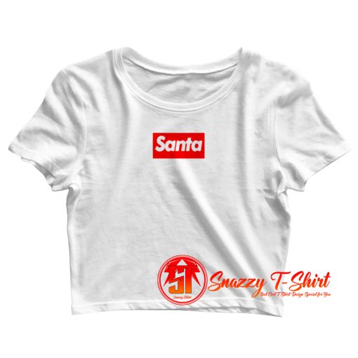 Santa Christmas Costum Crop Top Shirt