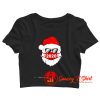 Santa Claus face mask 2020 Christmas Crop Top Shirt