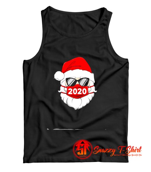 Santa Claus face mask 2020 Christmas Tank Top