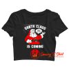 Santa Claus is Coming Crop Top Shirt