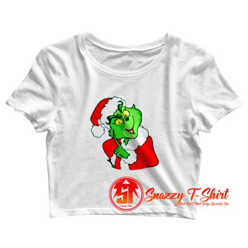 Santa Grinch Crop Top Shirt