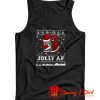 Santa JOLLY AF Ugly Christmas Sweater Funny Santa Tank Top