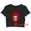 Santa Skull Freaky Horror Crop Top Shirt