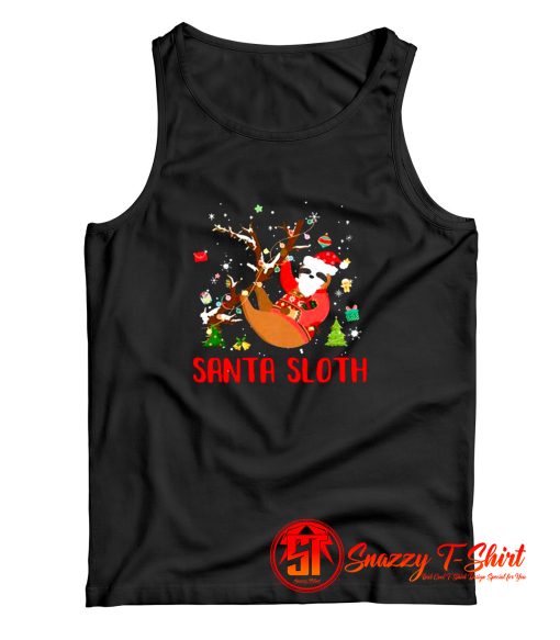 Santa Sloth Tank Top