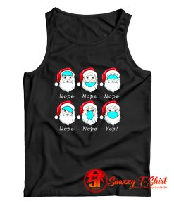 Santa Wearing Mask Wrong Funny Christmas Tank Top