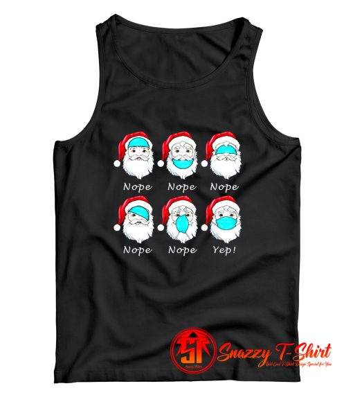 Santa Wearing Mask Wrong Funny Christmas Tank Top