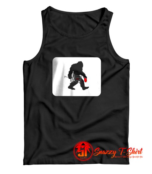 Sasquatch Disc Golf Bigfoot Tank Top