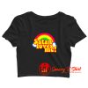 Satan Loves Me Rainbow Crop Top Shirt