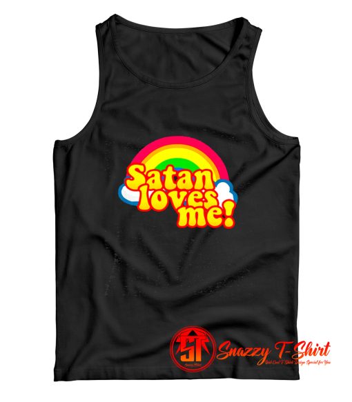 Satan Loves Me Rainbow Tank Top