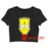 Satanic Bart Simpson Crop Top Shirt