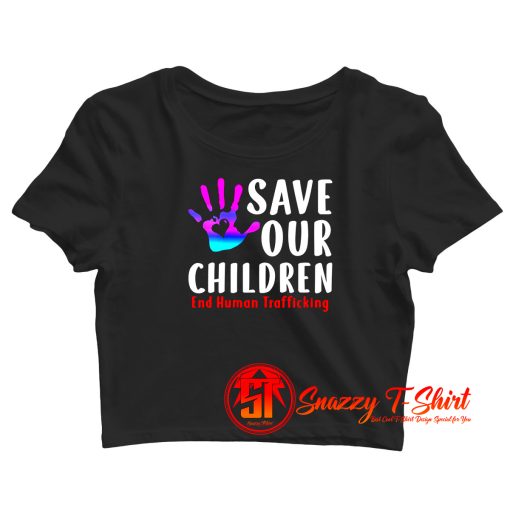 Save Our Children Crop Top Shirt