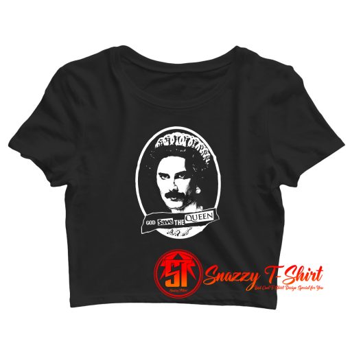 Save The Queen Freddie Mercury Parody Crop Top Shirt