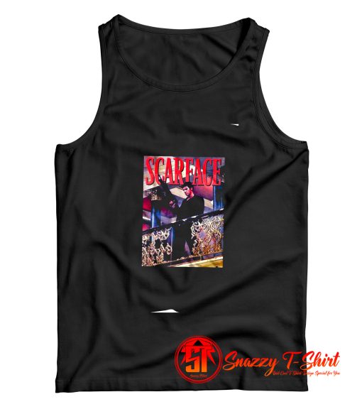 Scarface Tony Montana Balcony Railing Shot Tank Top