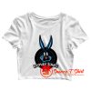 Scary Bugs Bunny Horror Halloween Crop Top Shirt