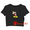 Scary Evil Mickey Mouse Mask Crop Top Shirt