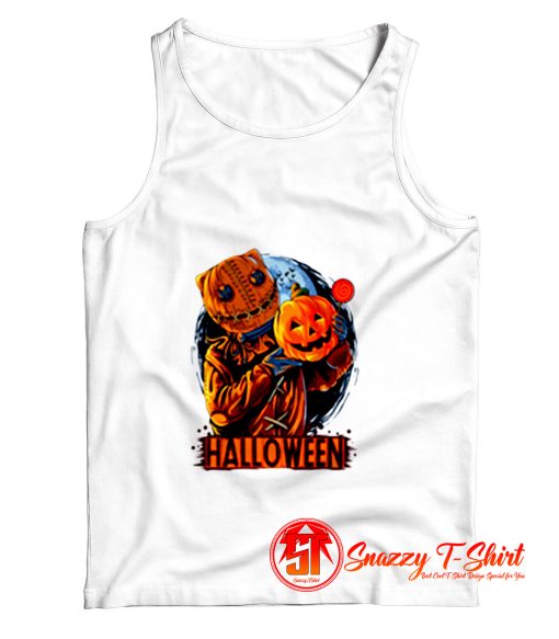 Scary Halloween Illustration Tank Top